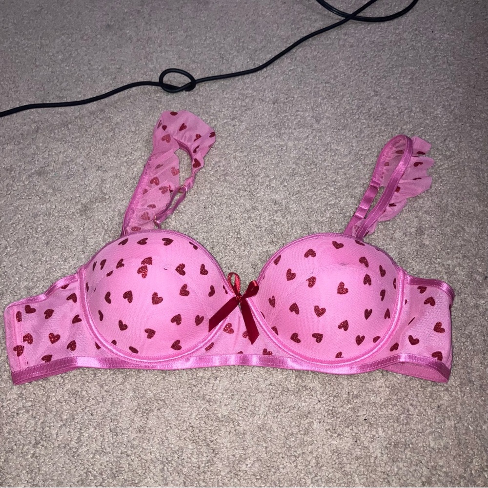 NWOT Just Sexy Lingerie Glitter Heart Bra | VALENTINES DAY / JENNIFERS BODY